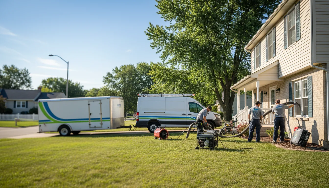 Flooded Basement Restoration And Cleanup With Repair in Stockbridge, MI near me
